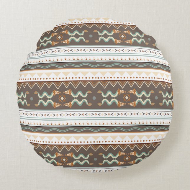 Modern Abstract Texture design Round Pillow (Front)