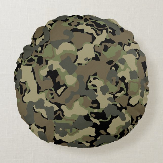 Modern Abstract Texture design Round Pillow (Front)