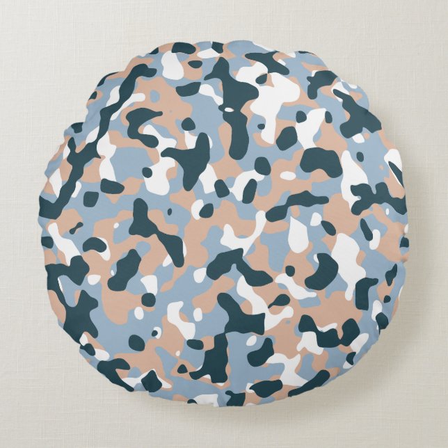 Modern Abstract Texture design Round Pillow (Front)