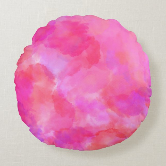 Modern Abstract Texture design Round Pillow (Front)