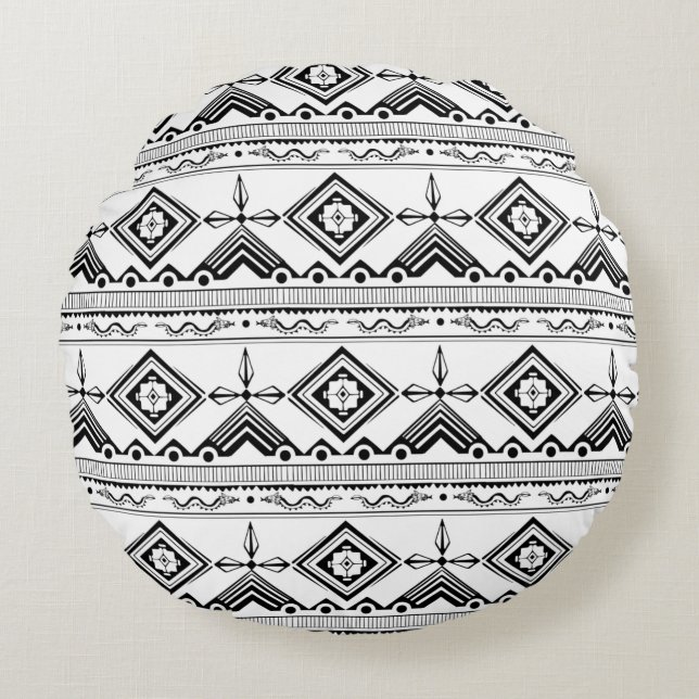 Modern Abstract Texture design Round Pillow (Front)