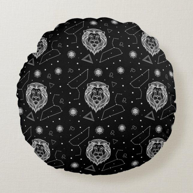 Modern Abstract Texture design Round Pillow (Front)