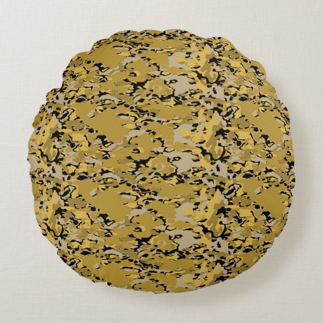 Modern Abstract Texture design Round Pillow (Front)