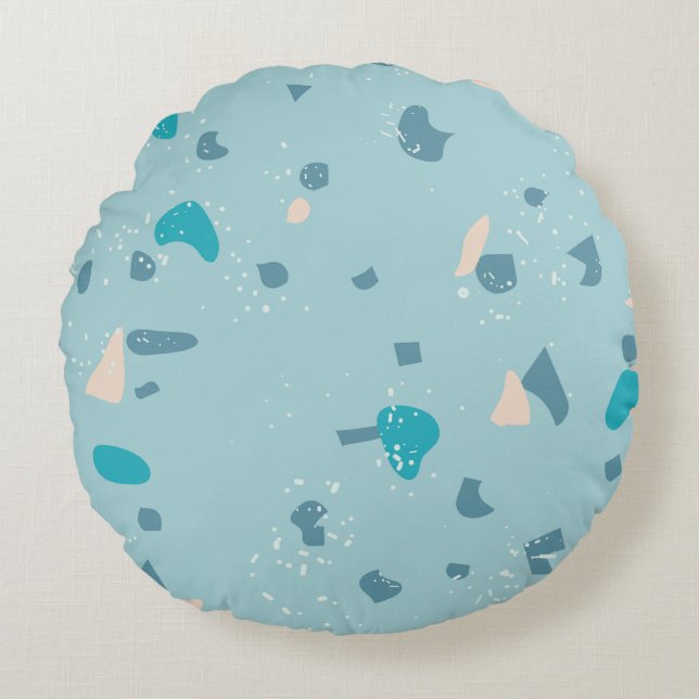 Modern Abstract Texture design Round Pillow (Front)