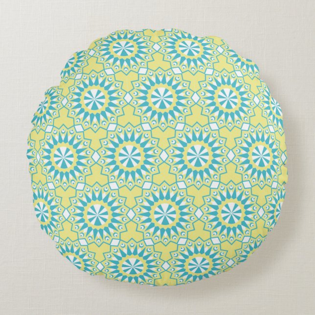 Modern Abstract Texture design Round Pillow (Front)