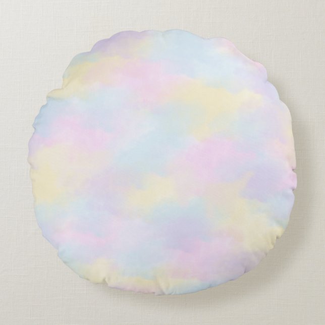 Modern Abstract Texture design Round Pillow (Front)