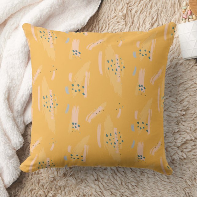 Modern Abstract Texture design Throw Pillow (Blanket)