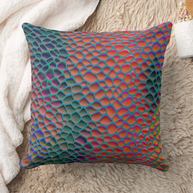 Modern Abstract Texture design Throw Pillow (Blanket)