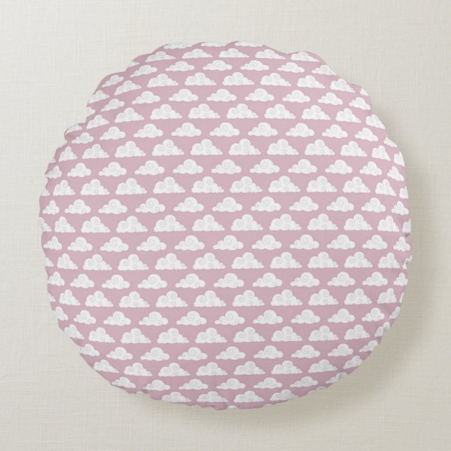 Modern Abstract Texture Round Pillow (Front)