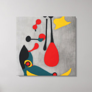 Modern Abstract The Red Pendulum Canvas Print