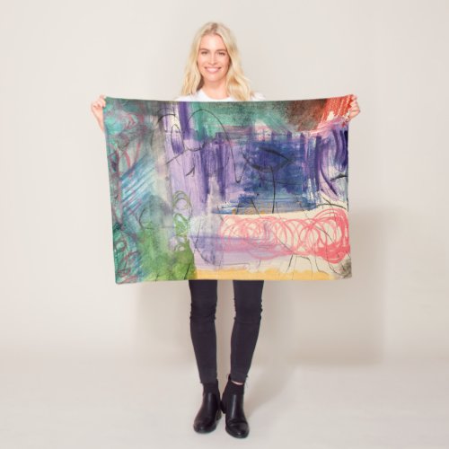 Modern Abstract Throw Blanket