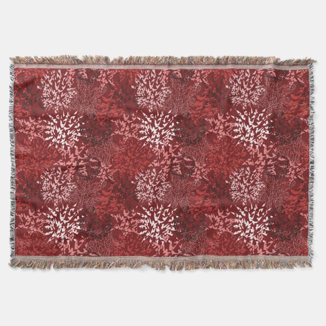 Modern Abstract Throw Blanket (Front)
