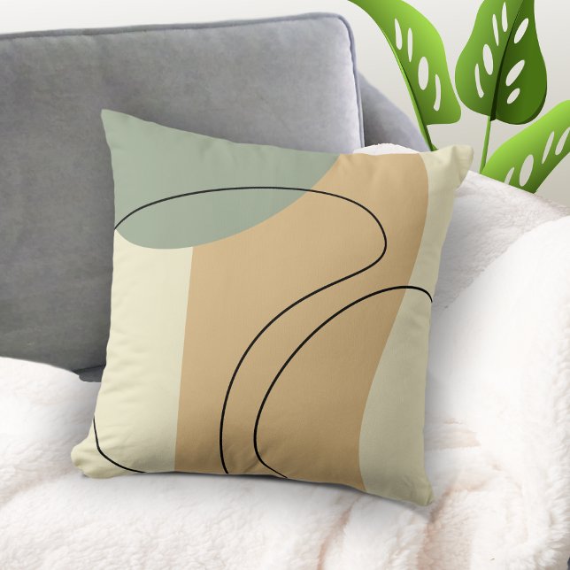 Modern Abstract Throw Pillow (Creator Uploaded)