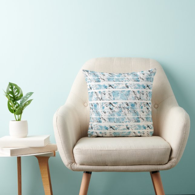 Modern Abstract Throw Pillow (Chair)