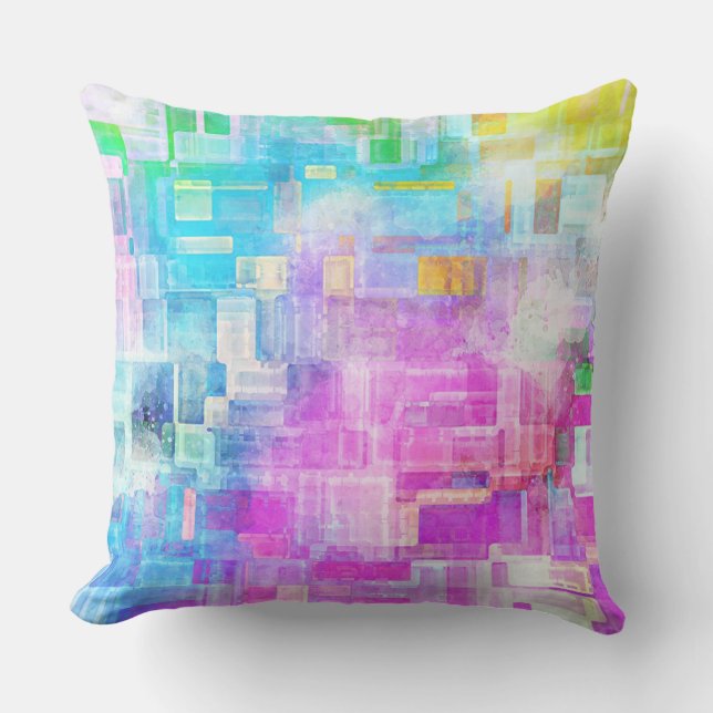 Modern Abstract Throw Pillow (Front)