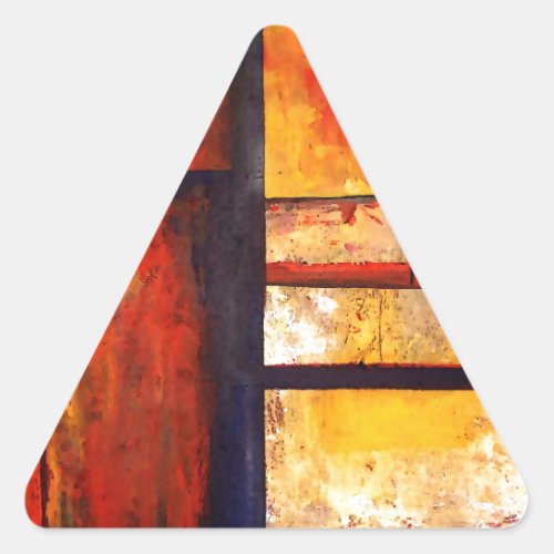 Modern Abstract Triangle Sticker