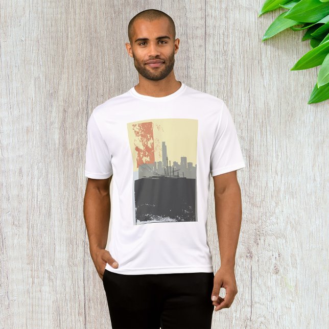 Modern Abstract Urban Background Vibrant Cityscape T-Shirt (Creator Uploaded)