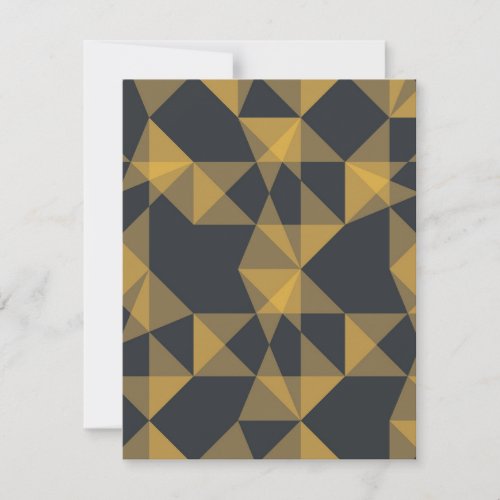 Modern abstract urban geometric triangle pattern note card