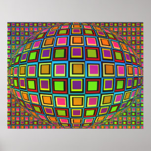 Modern Abstract Visual Variety Colorful Poster