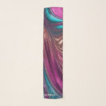 Modern Abstract-Viva Magenta, Turquoise and Gold- Scarf<br><div class="desc">Elevate your style effortlessly with this Modern Chiffon Scarf – This enchanting scarf features Modern Abstract Flow Art in Viva Magenta, Turquoise and Gold adding a touch of glamour to any outfit. Make it uniquely yours by personalizing it with your name. This lightweight chiffon scarf is not just an accessory...</div>