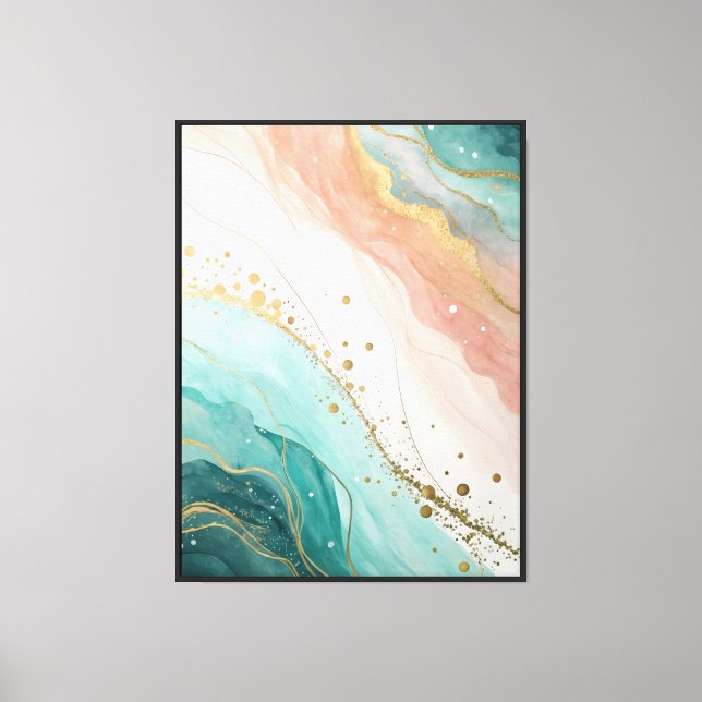 Modern Abstract Watercolor Art Print  (Front)