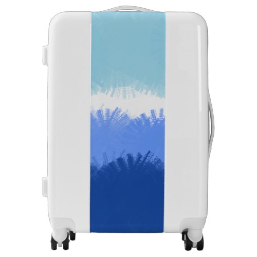 Modern Abstract Watercolor Blue Tones Luggage