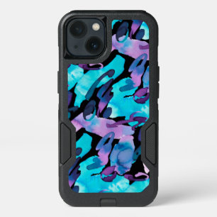 Modern Abstract Watercolor Pattern iPhone 13 Case