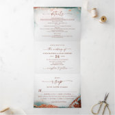 Terracotta Green Rustic Wedding Color Palette Card