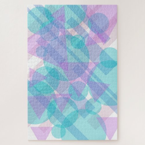 Modern Abstract White 002 Jigsaw Puzzle