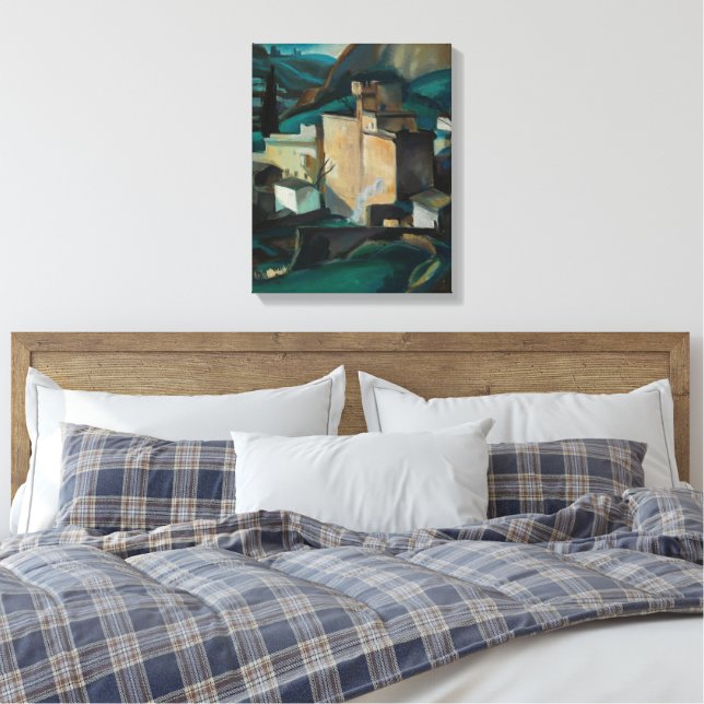 modern abusat canvas print (Insitu(Bedroom))