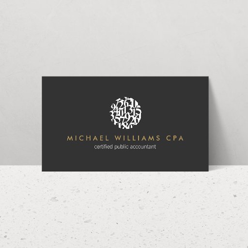 Customizable Modern Accountant, Accounting Business Card