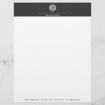 Modern Accountant, Accounting Letterhead<br><div class="desc">Coordinates with the Modern Accountant,  Accounting Business Card Template by 1201AM. An abstract,  yet modern collection of numbers creates a unique logo for accountants and accounting firms. © 1201AM CREATIVE</div>