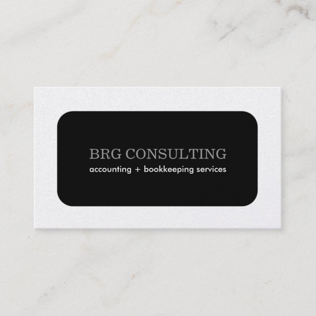 Modern Accountant Business Card (Front)