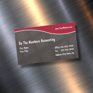 Modern Accountant Business Card Magnet