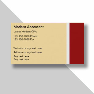 Modern Accountant Business Cards