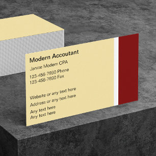 Modern Accountant Business Cards