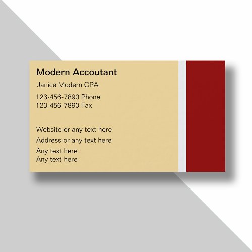 Modern Accountant Business Cards