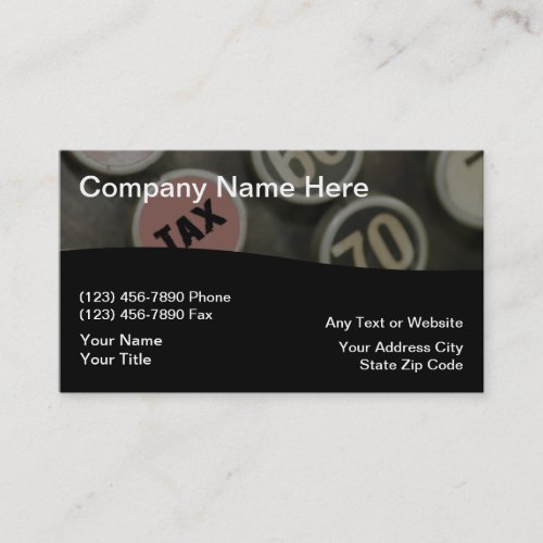 Modern Accountant Business Cards Unique