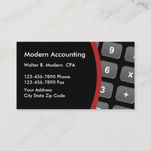 Modern Accountant Organized Layout Business Card