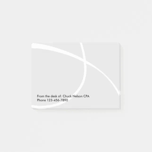 Modern Accountant Sticky Notepads | Zazzle