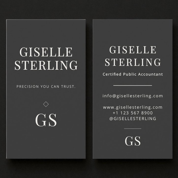 Modern Accountant Tax Preparer Cpa Business Card