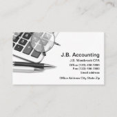 Modern Accountant Unique Business Cards (Front)