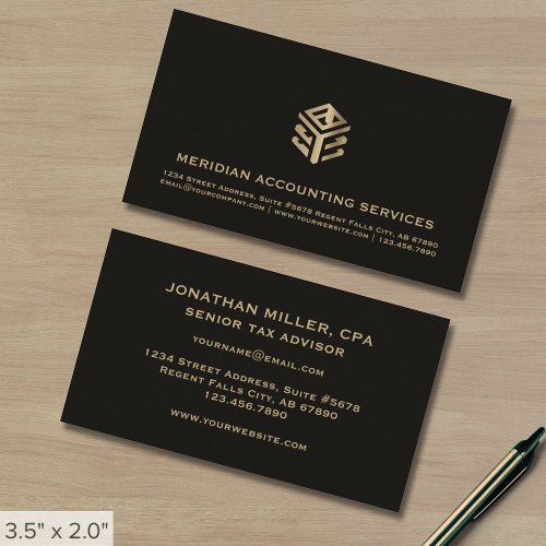 Modern Accounting Business Cards