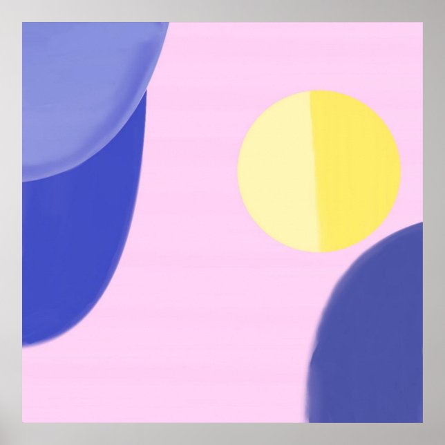 modern acrylic colors abstract art poster (Front)