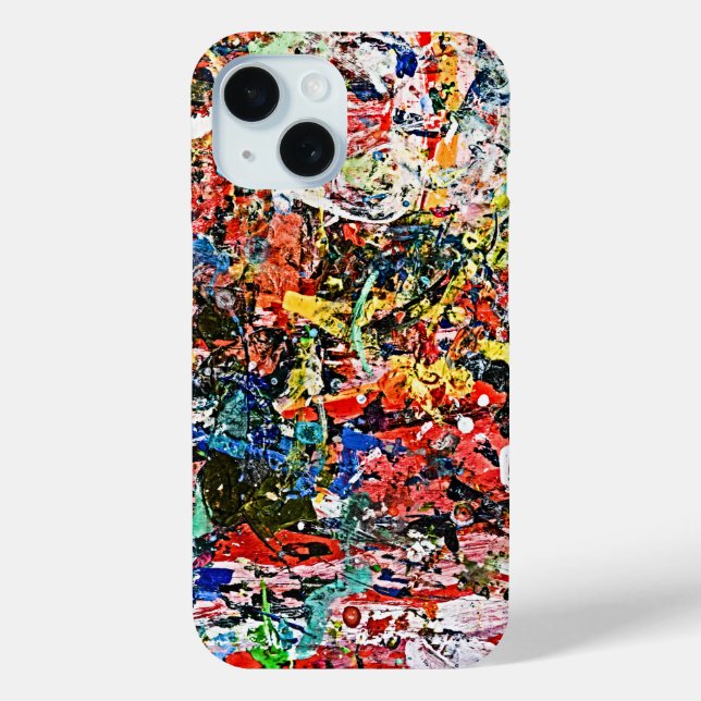 Modern Acrylic Painting - Vibrant Abstract Art Case-Mate iPhone Case (Back)