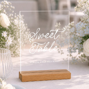 Modern Acrylic Sweet Table Sign