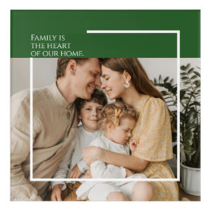 Modern Acrylic Wall Art with Photo & Message