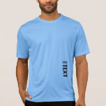 Modern Activewear Sport Competitor Mens Template T-Shirt<br><div class="desc">Add Your Text Here Modern Template Mens Sport-Tek Competitor Activewear Carolina Blue T-Shirt.</div>