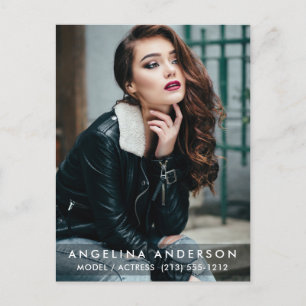 Modern Actor Model Photo Postcard