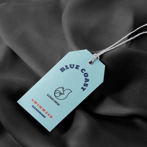 Modern Add Logo Small Business Clothing Hang Tags